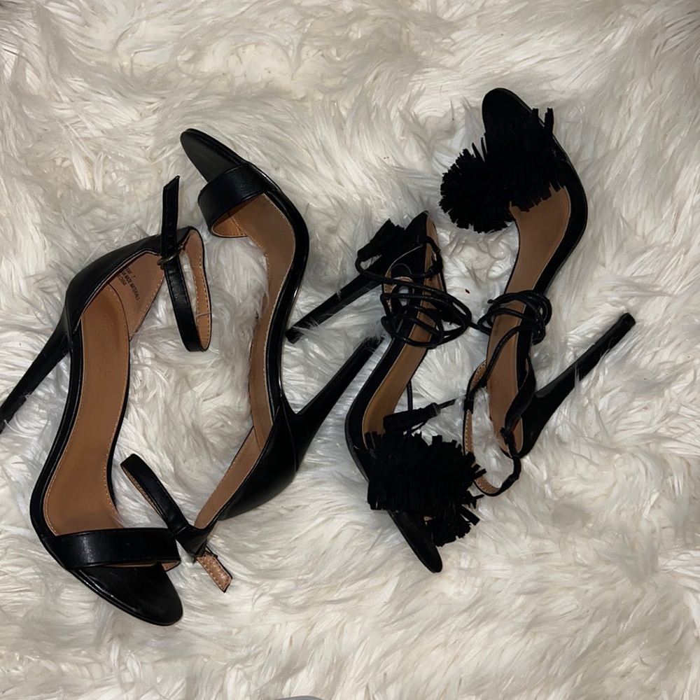 Two pair of black high heels 👠